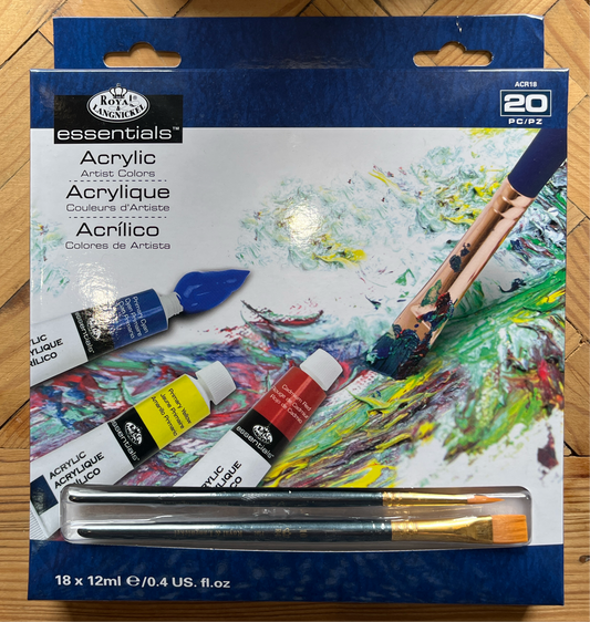 ACRYLIC PAINT SET 12ML 18 COLORS SET