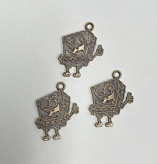 CHARM ENAMEL SPONGEBOB 33MM 5 PC