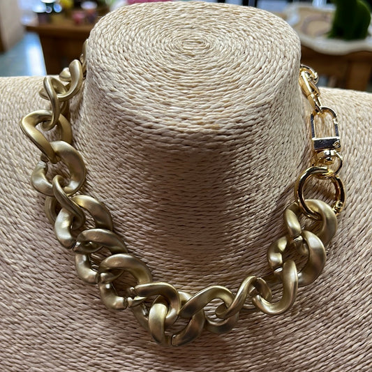 CHAIN ACRYLIC GOLD SWIVEL CLASP 1 PC