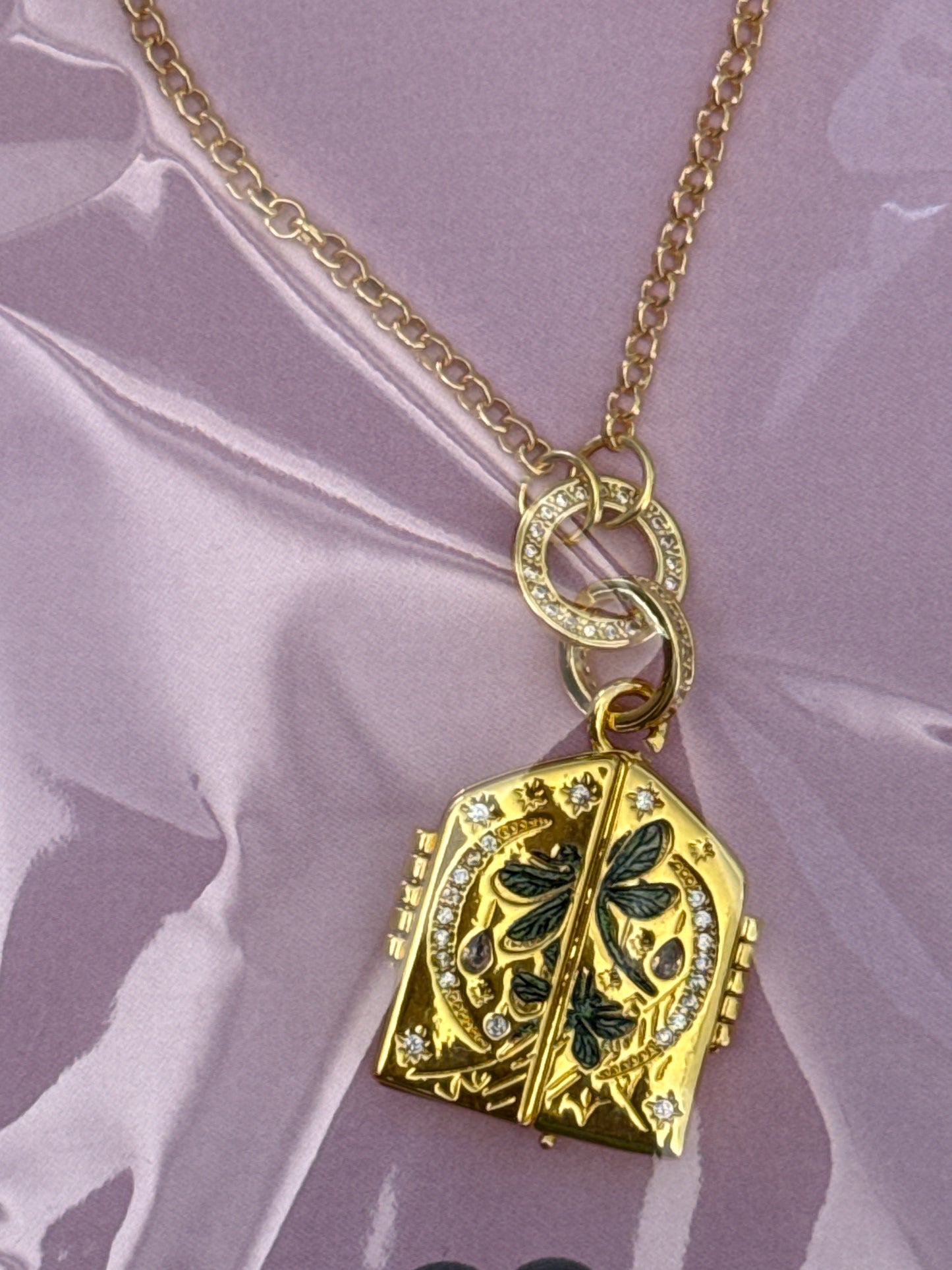 ROLO CHAIN NECKLACE WITH DRAGONFLY PENDANT 1 PC