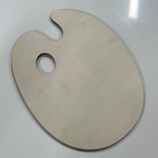 WOOD OVAL ARTIST PAINT PALETTE 1 PC