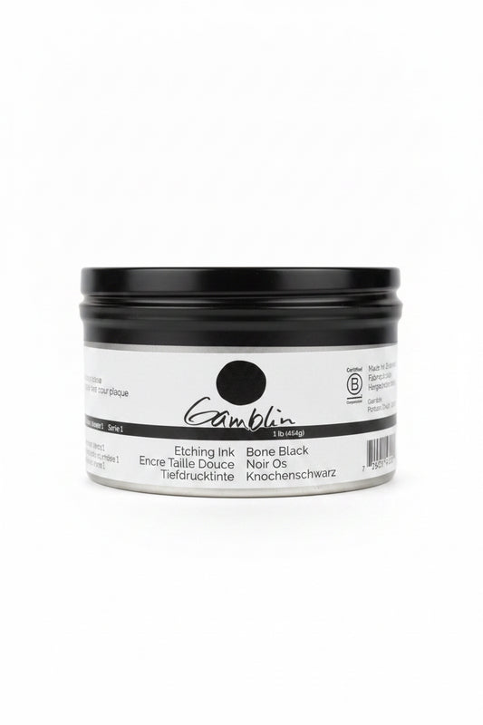 ETCHING INK 300 ML BONE BLACK GAMBLIN