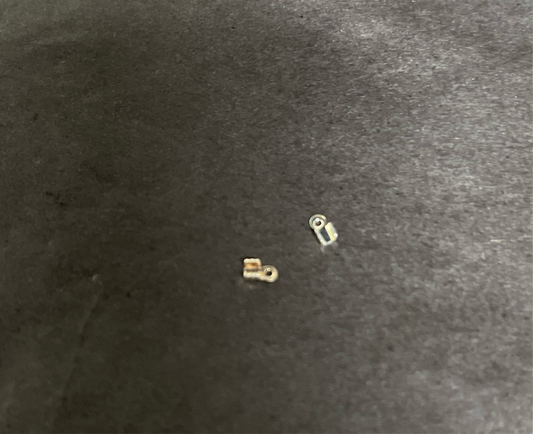 CORD END FOLD ROUND SILVER PLATE 100 PCS