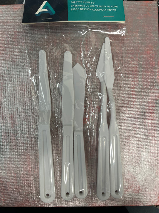 PAINTING KNIFE SET PLASTIC 5 PC