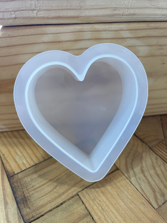 MOLD SOAP OR CANDLE HEART ON THE SIDE 85X83MM 1 PC