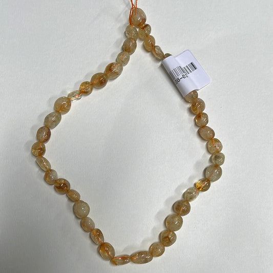 CITRINE NUGGET 10-14MM 1 STRAND ABOUT 30 PCS