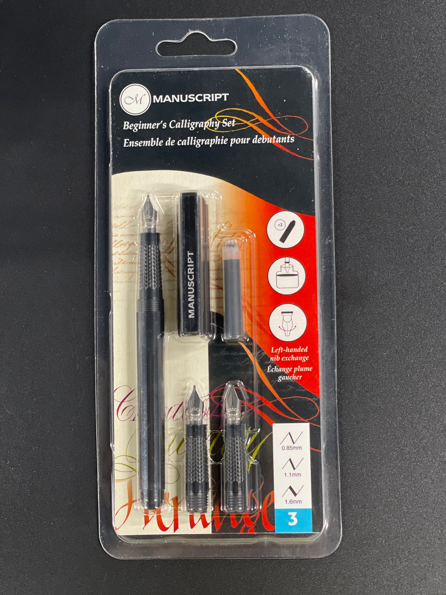 PEN CALIGRAPHY 3 NIBS SET