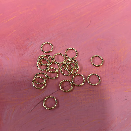 JUMPRING 10MM STAINLESS STEEL TWIST 25 PC