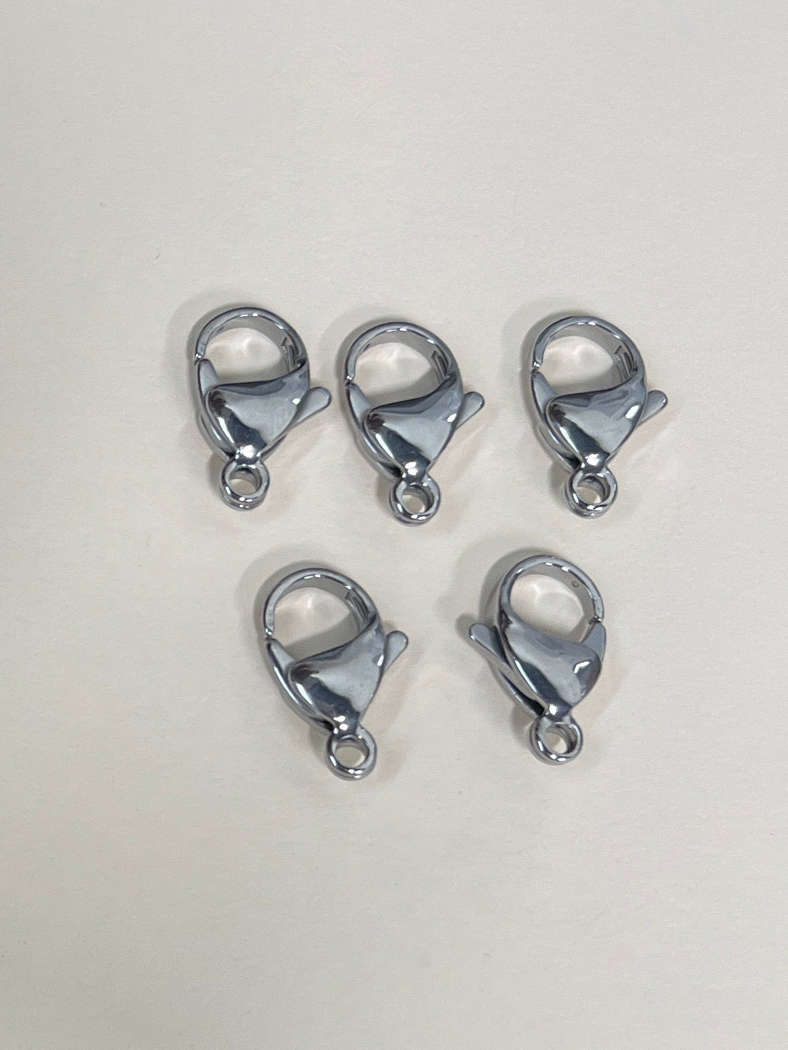 LOBSTER CLASP 17X10MM STAINLESS STEEL 5 PC