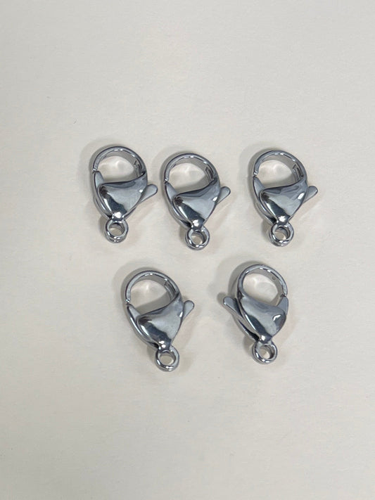 LOBSTER CLASP 17X10MM STAINLESS STEEL 5 PC