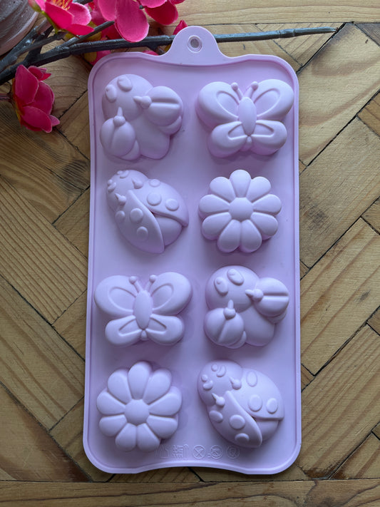 SILICONE MOLD FLOWERS & BUGS