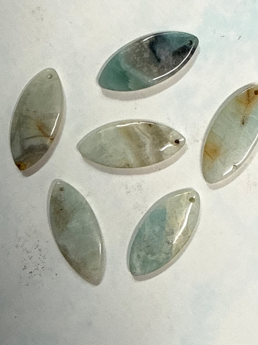 PENDANT AMAZONITE HORSE EYE 40MM 1 PC