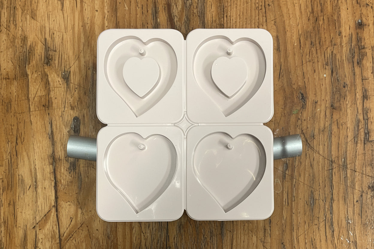 SACHET MOLD 4 HEARTS