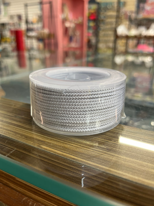 NYLON CORD 1.8MM LIGHT GREY 18 YARDS ROLL