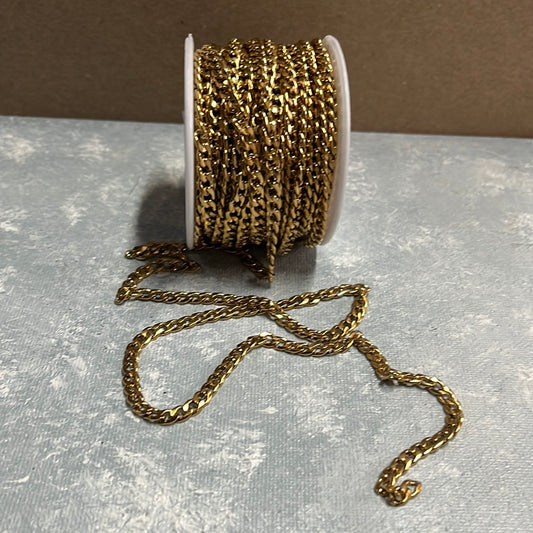 CUBAN LINK CHAIN GP 18 KT 7X4X2MM
