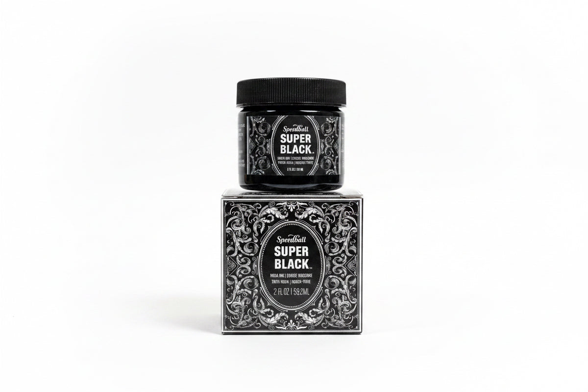 INDIA INK SPEEDBALL SUPER BLACK 2 OZ