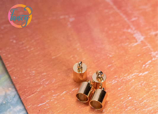 CORD END SST 9.5MM GP HOLE 2MM 4PC