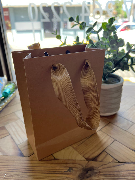 KRAFT PAPER BAG WITH HANDLE BAG 12X16 CM 5 PC