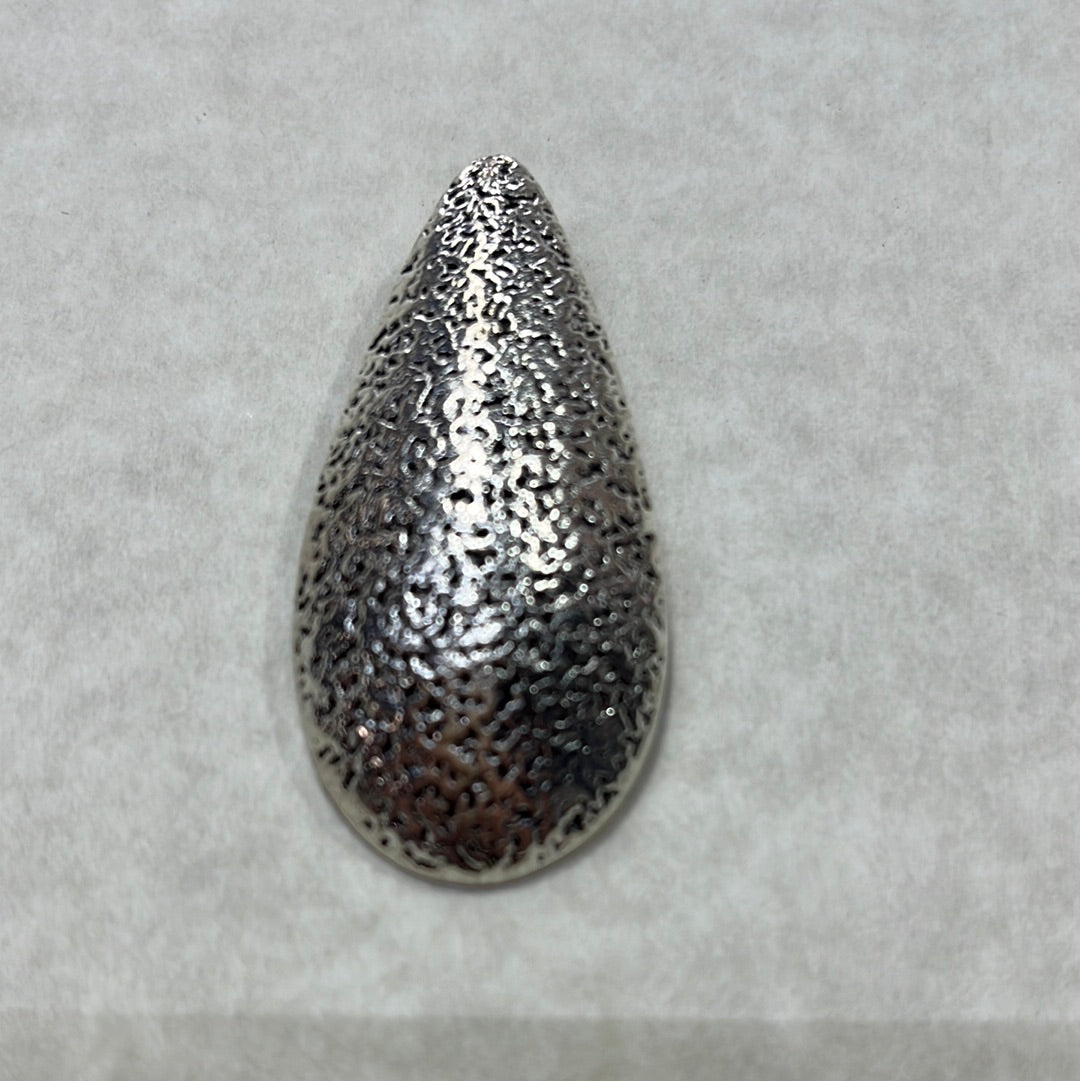 PENDANT TEARDROP ANTIQUE SILVER 50X24MM 1 PC