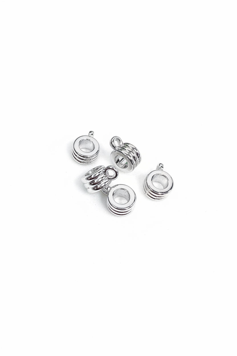 BAIL ALLOY PLATING SILVER. 5 pcs
