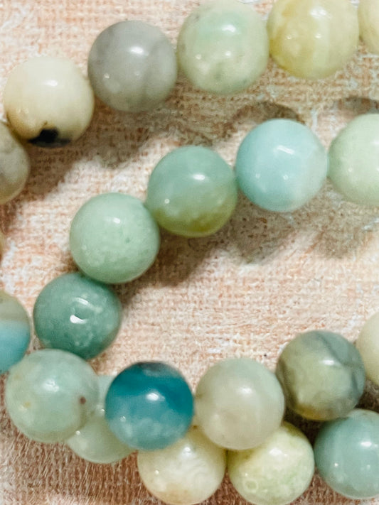 AMAZONITE 10MM ROUND 1 STRAND