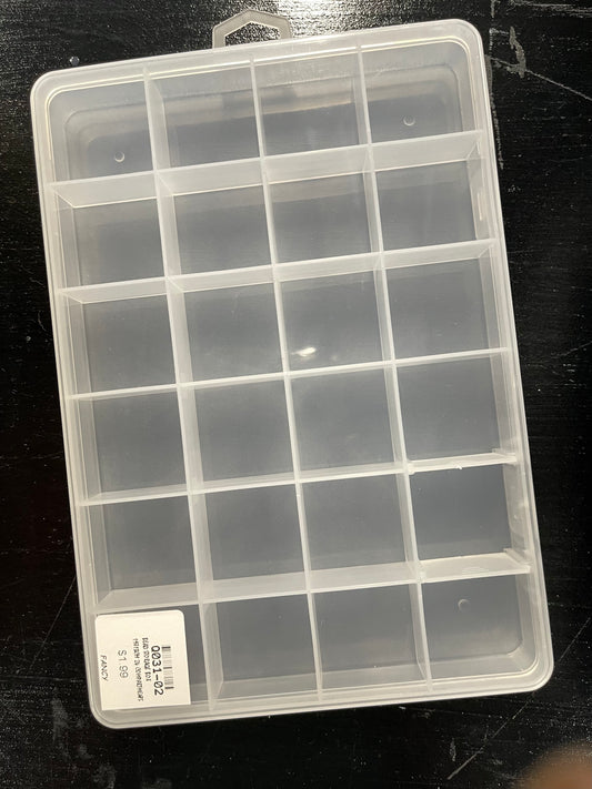 BOX BEAD STORAGE 24 COMPARTMENTS