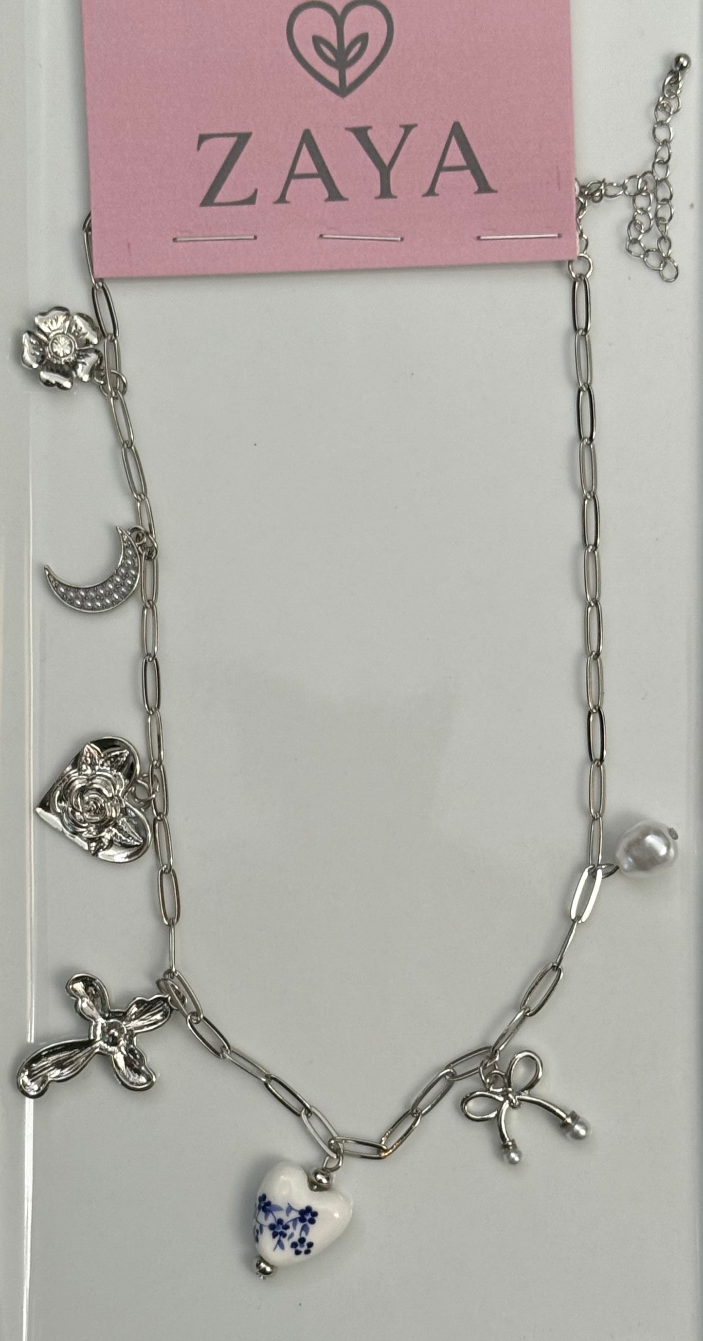 BLUE HEART NECKLACE