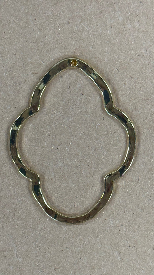 PENDANT BEZEL 30MM OVAL PLATINUM 2 PC