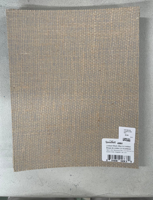 LINO BLOCK 8X10 INCHES UNMOUNTED