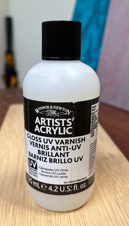 ACRYLIC MEDIUM GLOSS UV VARNISH 125ML