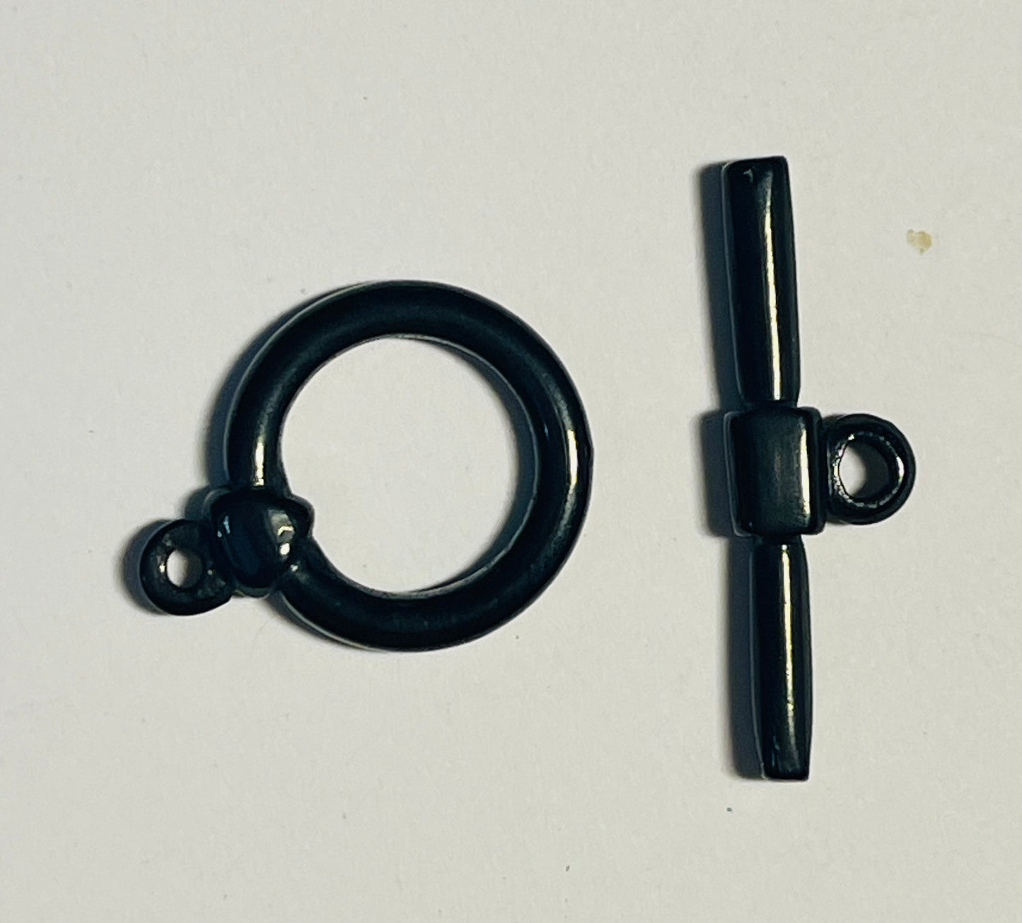 Toggle 18x14mm stainless steel black 1 pc