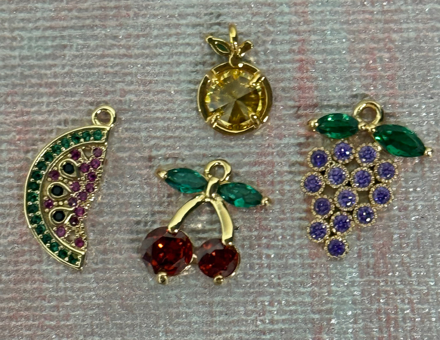FRUIT CHARM LEMON,CHERRIES,GRAPE,WATERMELON 4 PC