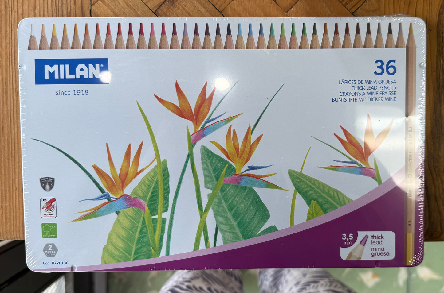 Thick lead pencils MILAN 36 pcs