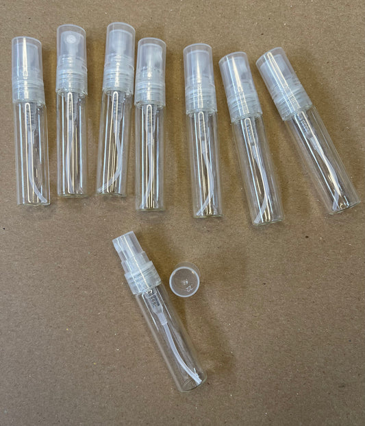 FINE MIST SPRAY BOTTLE CLEAR 5 ML 8 PCS