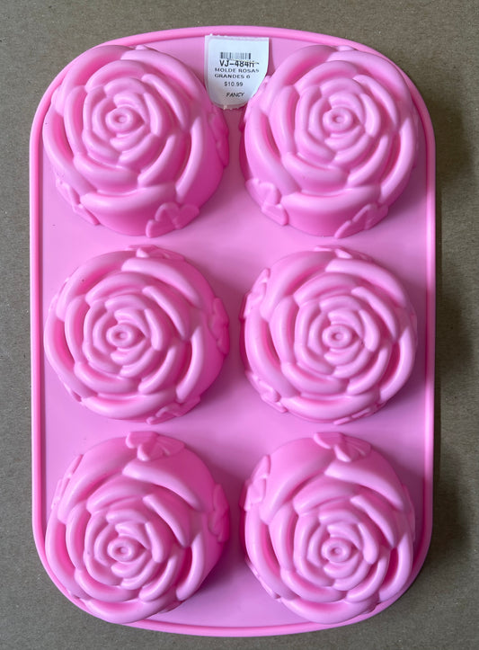 MOLDE ROSAS GRANDES 6