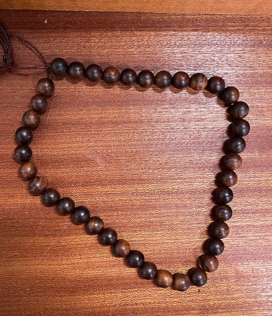 WOOD BEAD 10 MM ROUND 1 STRAND