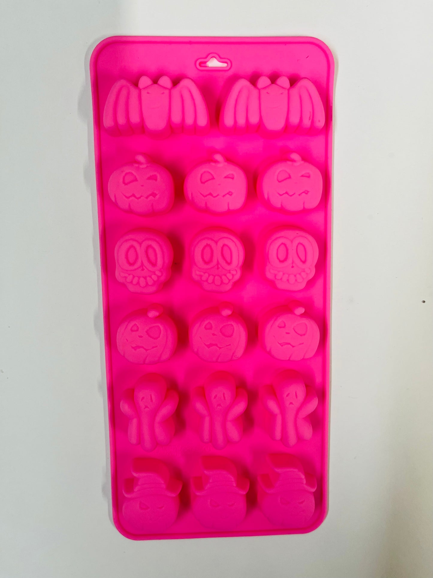 MOLDE HALLOWEEN BATS & PUMPKIN 17 HOLES