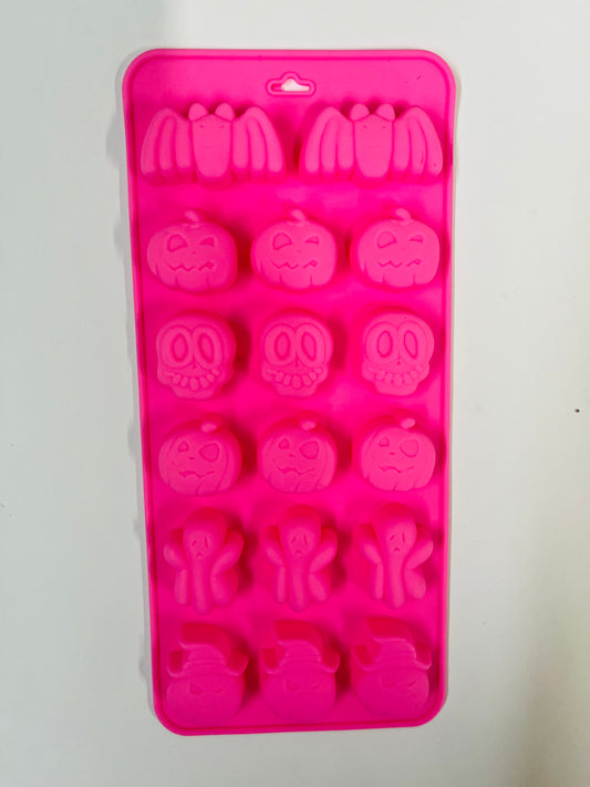 MOLDE HALLOWEEN BATS & PUMPKIN 17 HOLES