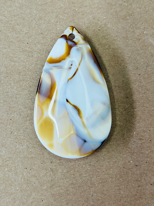 PENDANT ACRYLIC GEMSTONE 48X28MM 1 PC