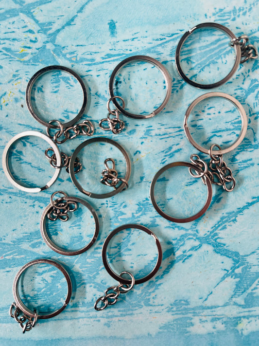 KEYCHAIN (LLAVERO) SILVER PLATE 25x21mm 10pc