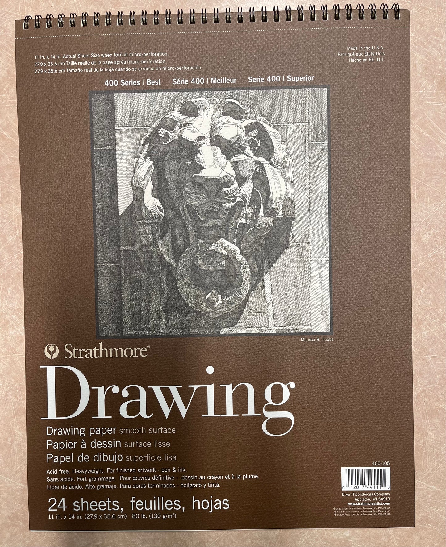 DRAWING PAPER PAD 8X10 80 LB STRATHMORE 400 6 DIFFERENT SIZES