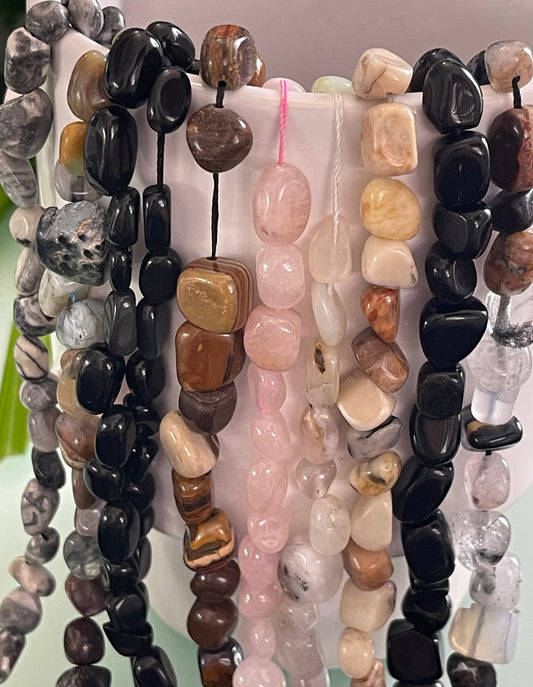 GEMSTONE MIX CHIPS 7-17MM PER 1 STRAND