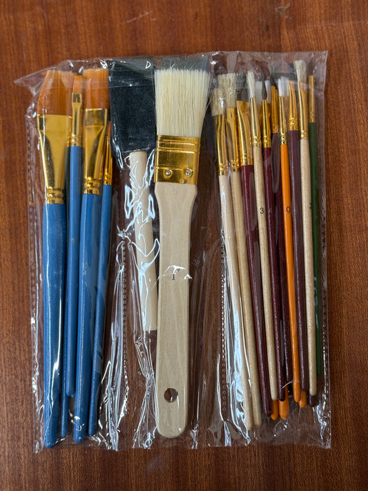 BRUSH SET 25 PC MIXED USE BRUSHES