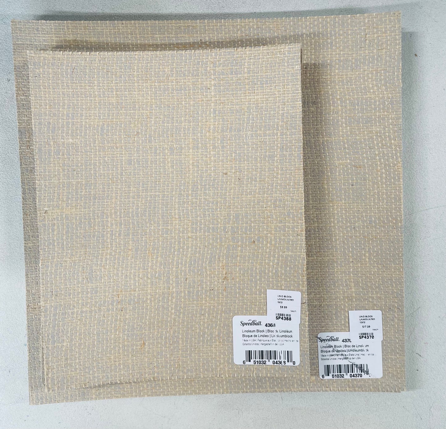 LINO BLOCK 8X10 INCHES UNMOUNTED