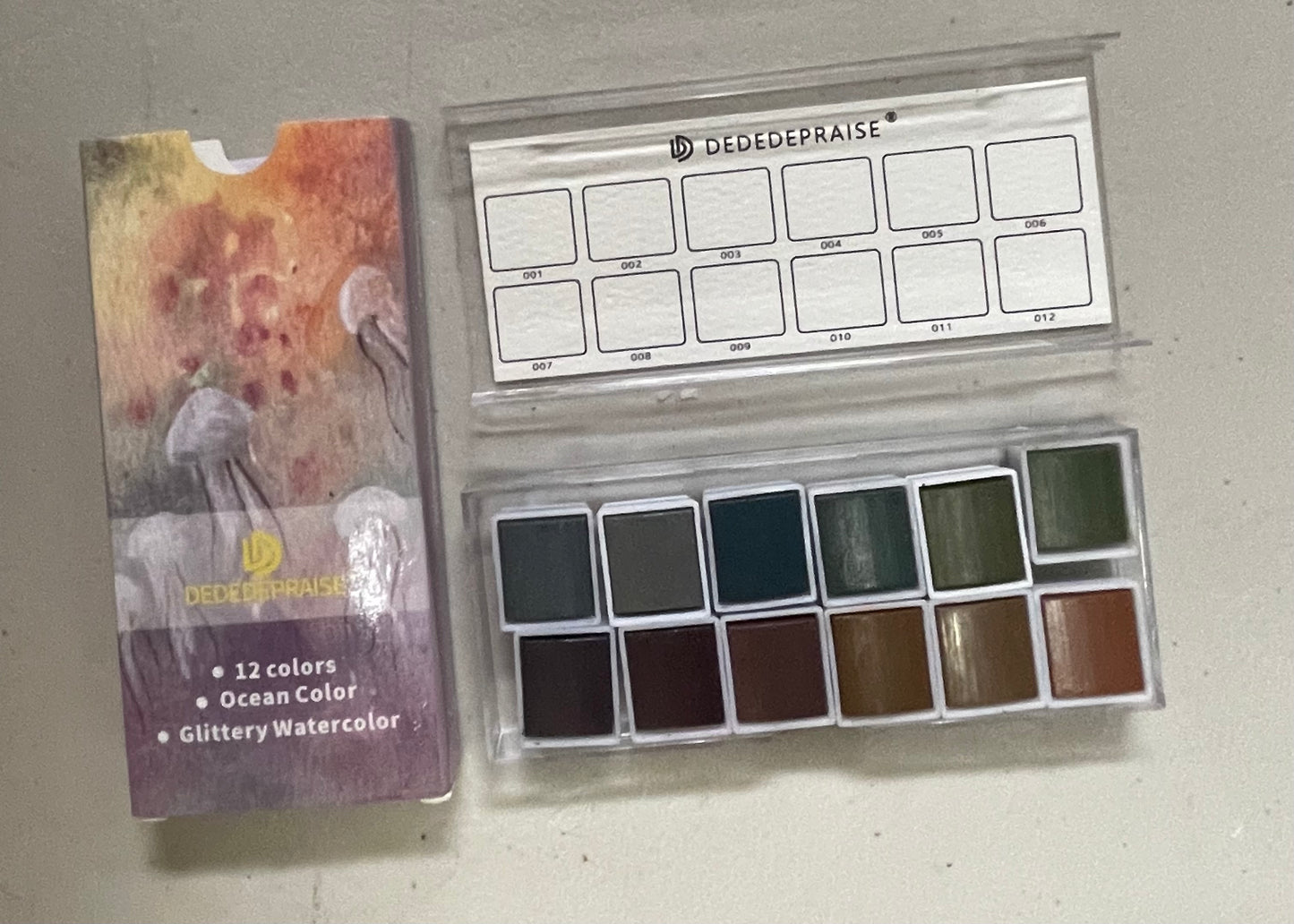WATERCOLOR SET 12 COLORS 1 SET