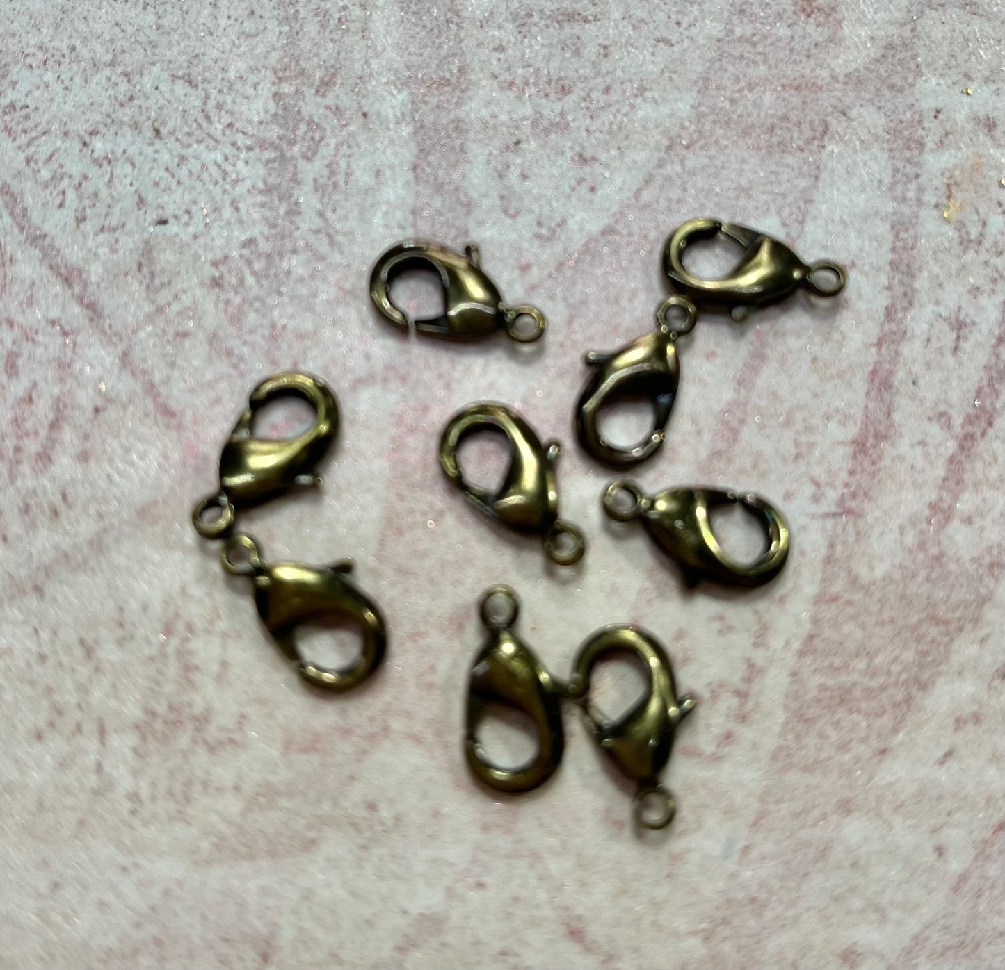 LOBSTER 12X7MM ANTIQUE BRONZE 10PC