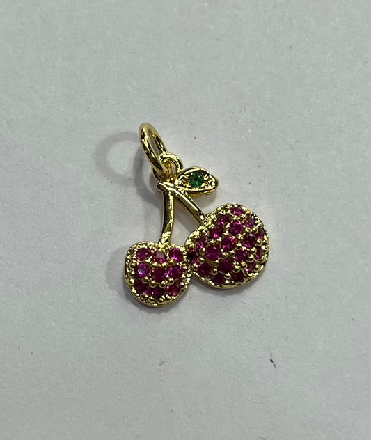 CHERRIES GP 16KT CZ 12X13MM 1 PC