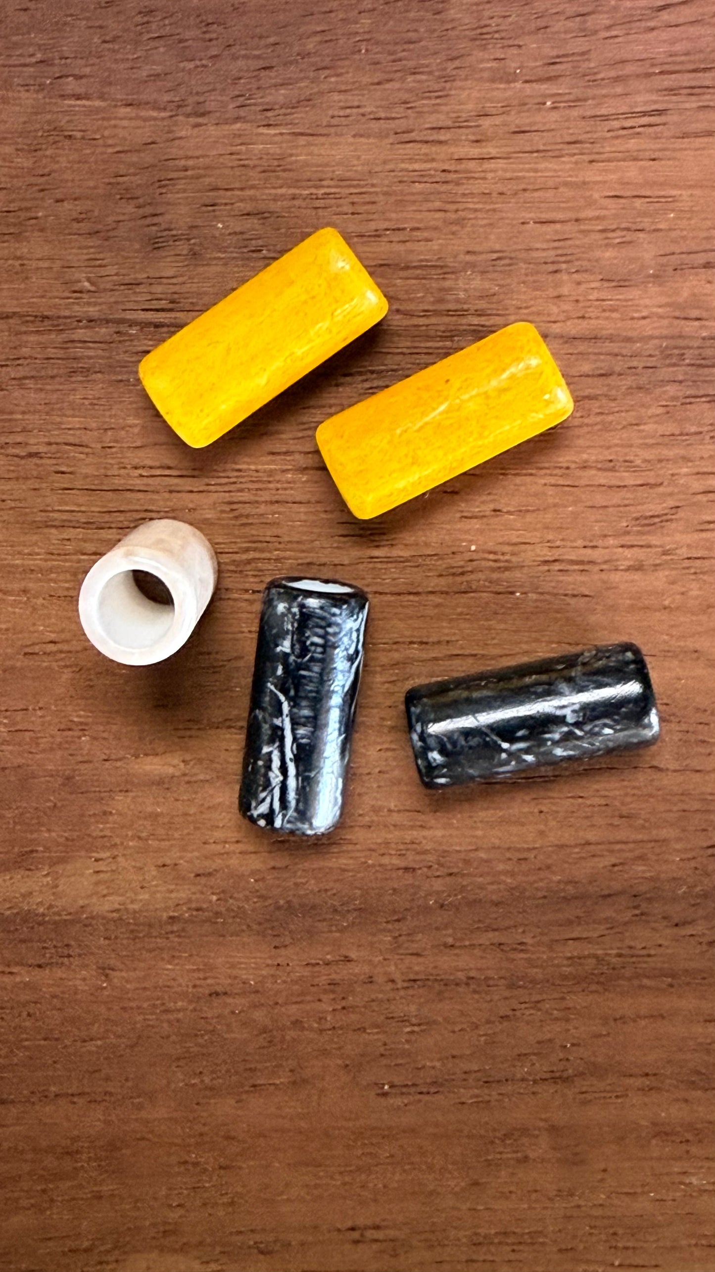 TUBE BEAD ACRYLIC LARGE HOLE 20MM 2 PC