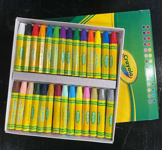 OIL PASTEL CRAYOLA HEXAGON 28 PC