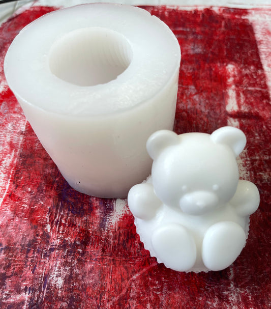 CANDLE MOLD BABY BEAR 7.5X8CM
